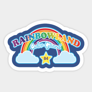 Retro '84 Rainbowland Color Guard Sticker